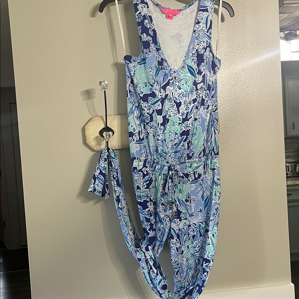 Lilly Pulitzer Paulina Jumpsuit in the Koalafications print. Sz XS EUC